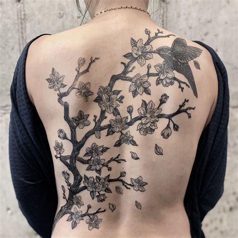 tattoos of trees on back